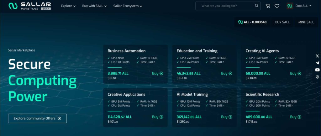 Marketplace on Solana - Sallar Marketplace