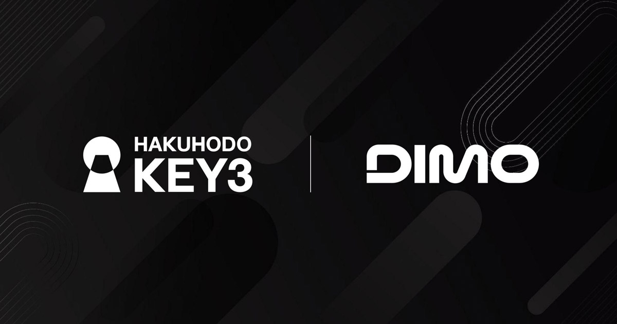 HAKUHODO KEY3 partners with DIMO, a global DePIN project founded in the US, to support expansion into the Japanese market.