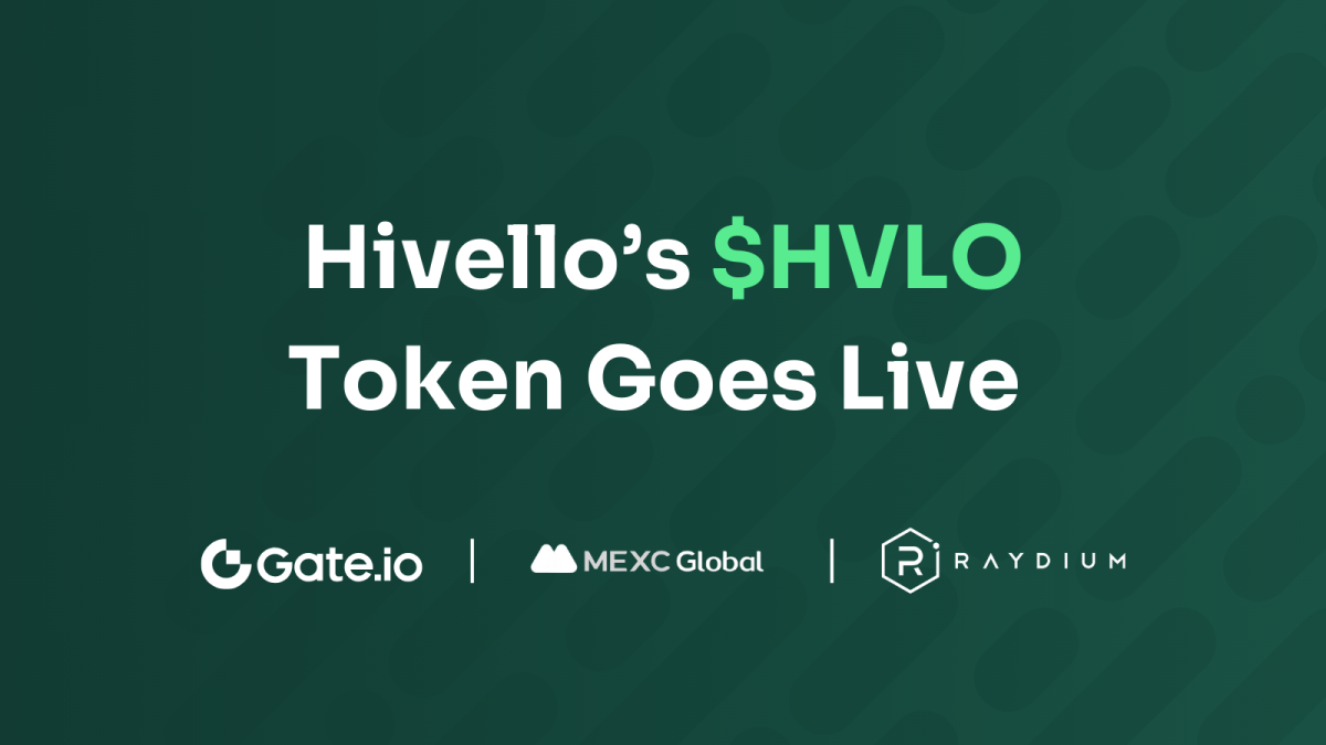 Hivello's $HVLO Token Live on Gate.io and MEXC exchanges