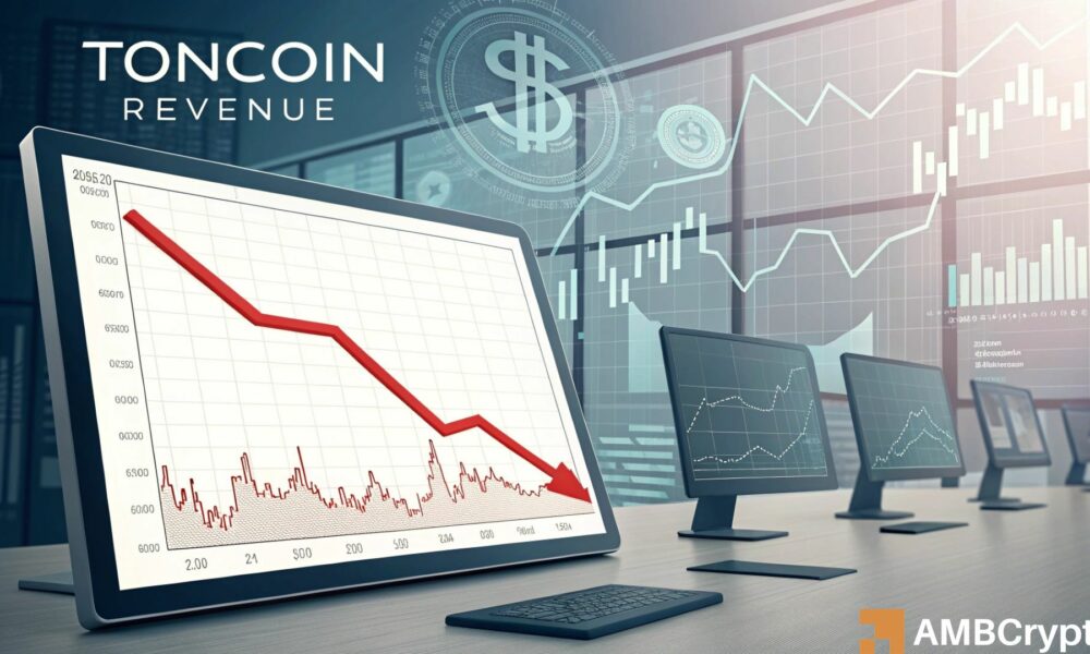 Toncoin's revenue and market cap hit a yearly low