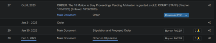 Court procedures from Coinbase for 2023.