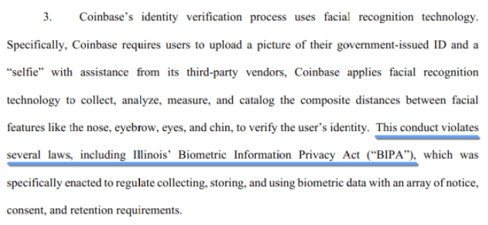 Illinois lawsuit against coinbase.