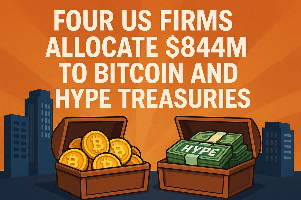 Four American companies allocate $ 844 million to Bitcoin and Weighing noise Four American companies allocate $ 844 million to Bitcoin and Weighing noise