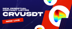 Now Live: CRVUSDT Perpetual Swap Listing With Up to 33x Leverage