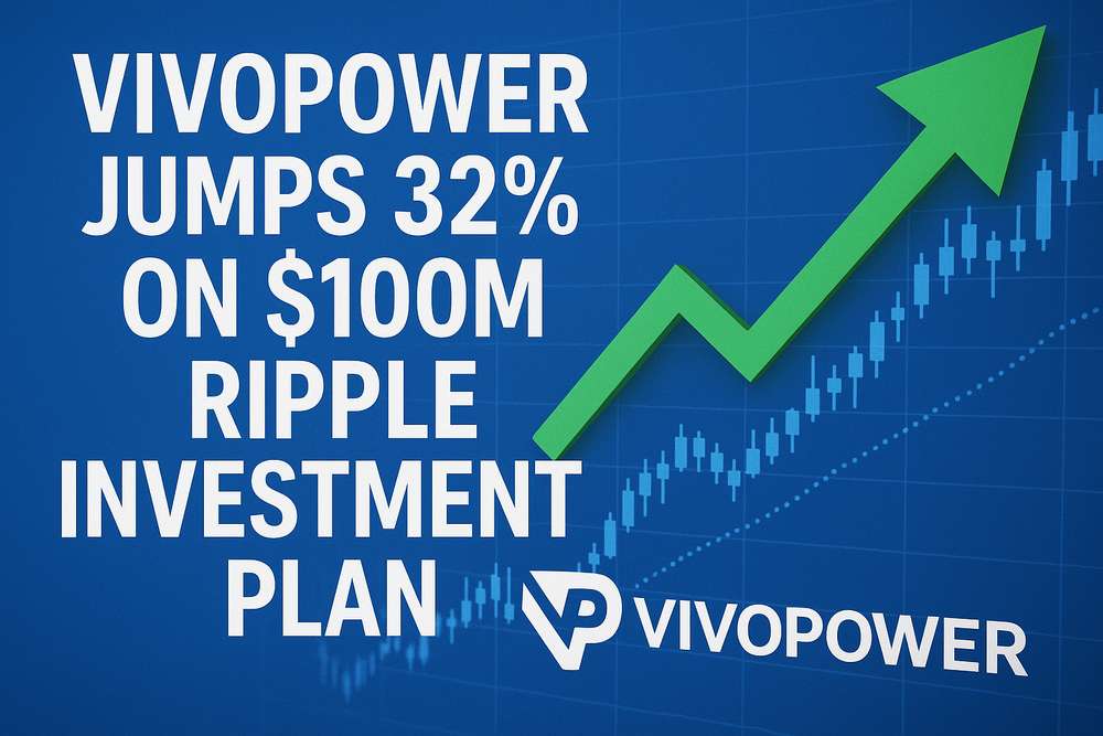 VivoPower Jumps 32% on $100M Ripple Investment Plan