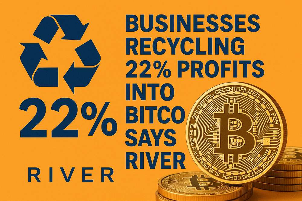 Businesses Recycling 22% Profits Into Bitcoin Says River