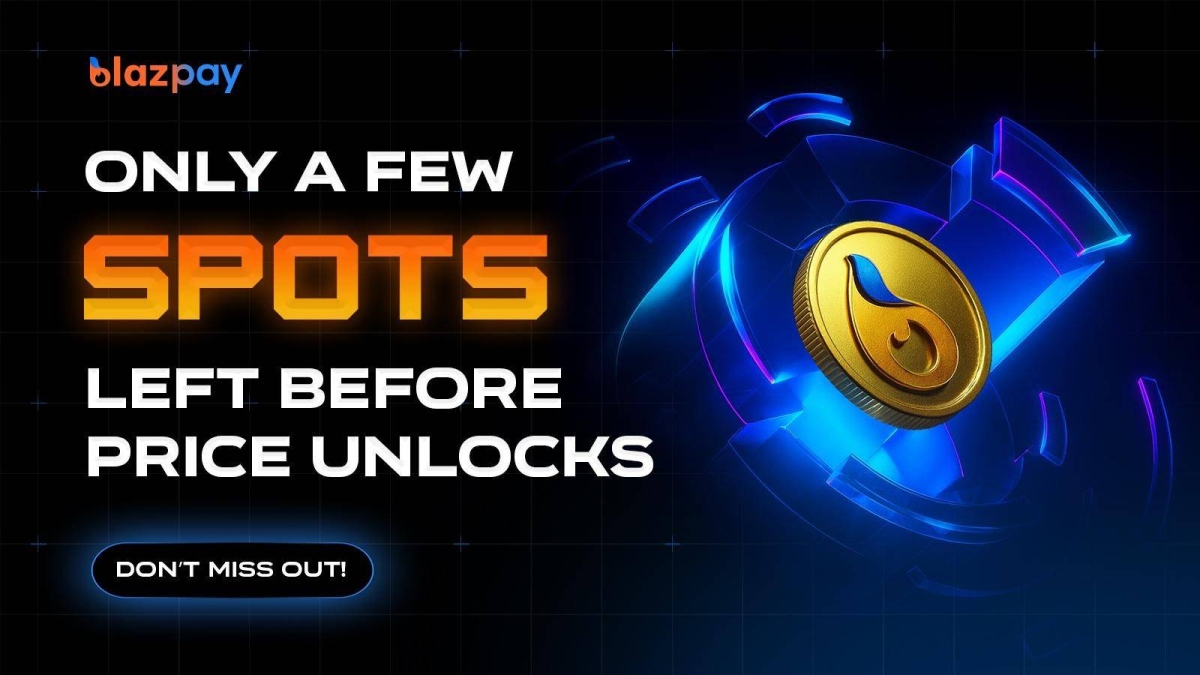 $1M Raised in Blazpay Phase 3 Crypto Presale - Over 137 Million BLAZ Tokens Sold as Phase 3 Remains Live