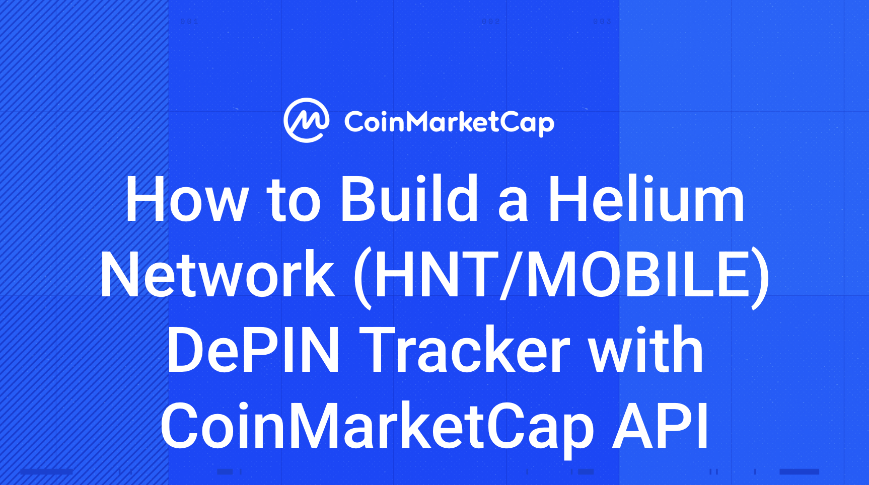 How to Build a Helium Network (HNT/MOBILE) DePIN Tracker with CoinMarketCap API