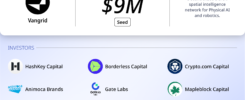Spatial data DePIN Vangrid raises $9M seed via SAFT to power Physical AI demand