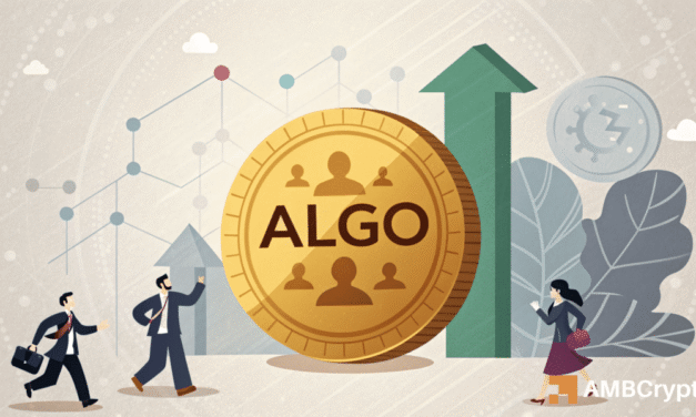 Algorand active addresses spike 72%, but why isn't ALGO responding?