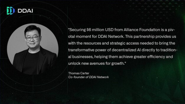 DDAI Network Secures $6 Million USD in Seed Funding from Alliance Foundation to Accelerate AI Assistant Integration and Announces Node Network