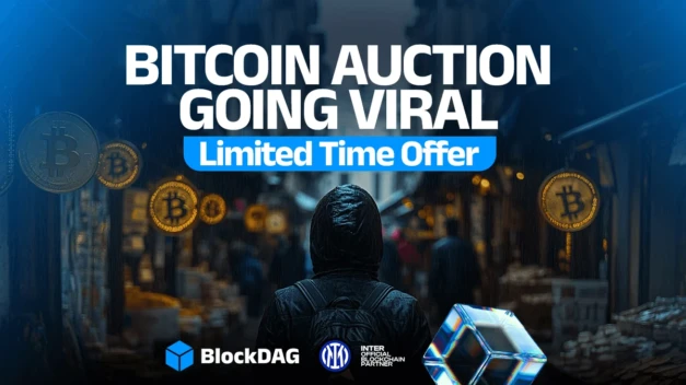 BlockDAG 10 BTC Auction Heats Up! PEPE Drops & ENA Price Rallies