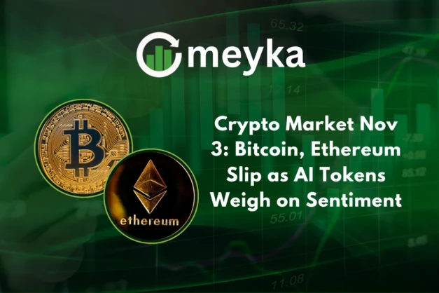 Crypto Market Nov 3: Bitcoin, Ethereum Slip as AI Tokens Weigh on Sentiment