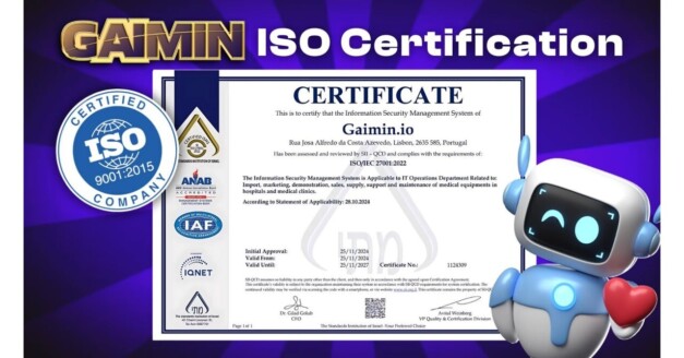 GAIMIN Achieves ISO Certification, Setting a New Benchmark in the DePIN Industry