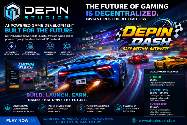 Tianrong Internet Products and Services Inc. (OTC: TIPS) Ignites Next-Gen Gaming with Launch of AI-Powered DEPIN Studios — Introducing “Depin Dash” and Revolutionary Low-Cost Game Development Platform